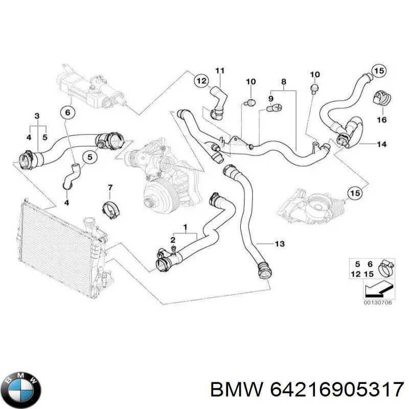 64216905317 BMW 