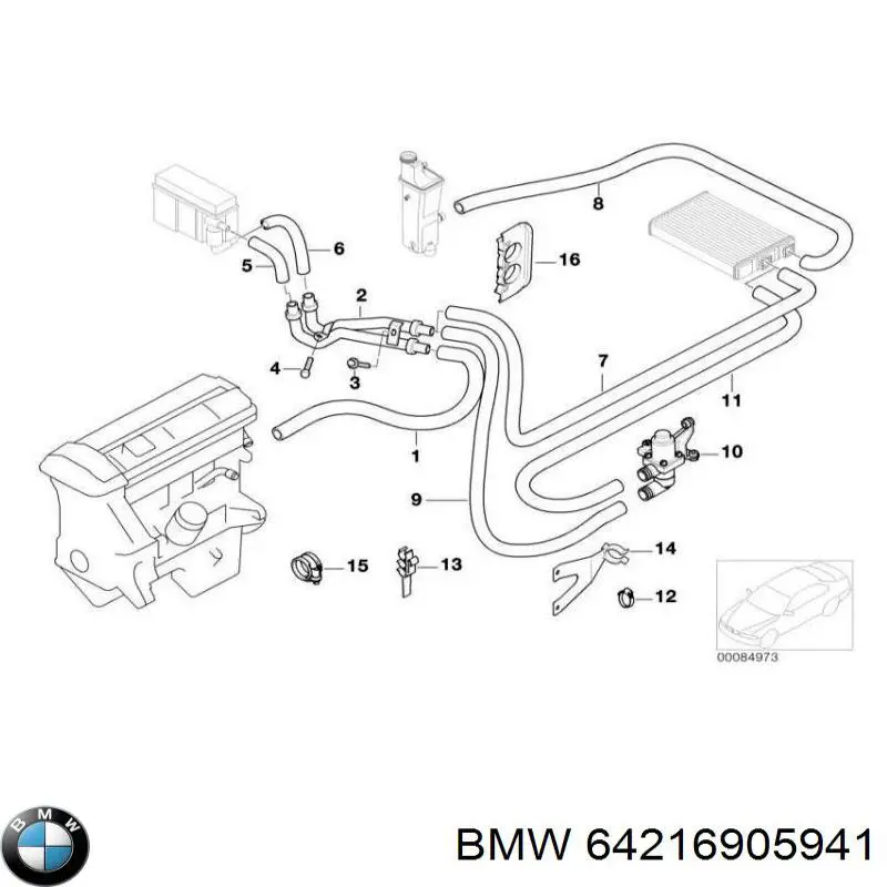  BMW 64216905941 ціна, від 52.14 USD