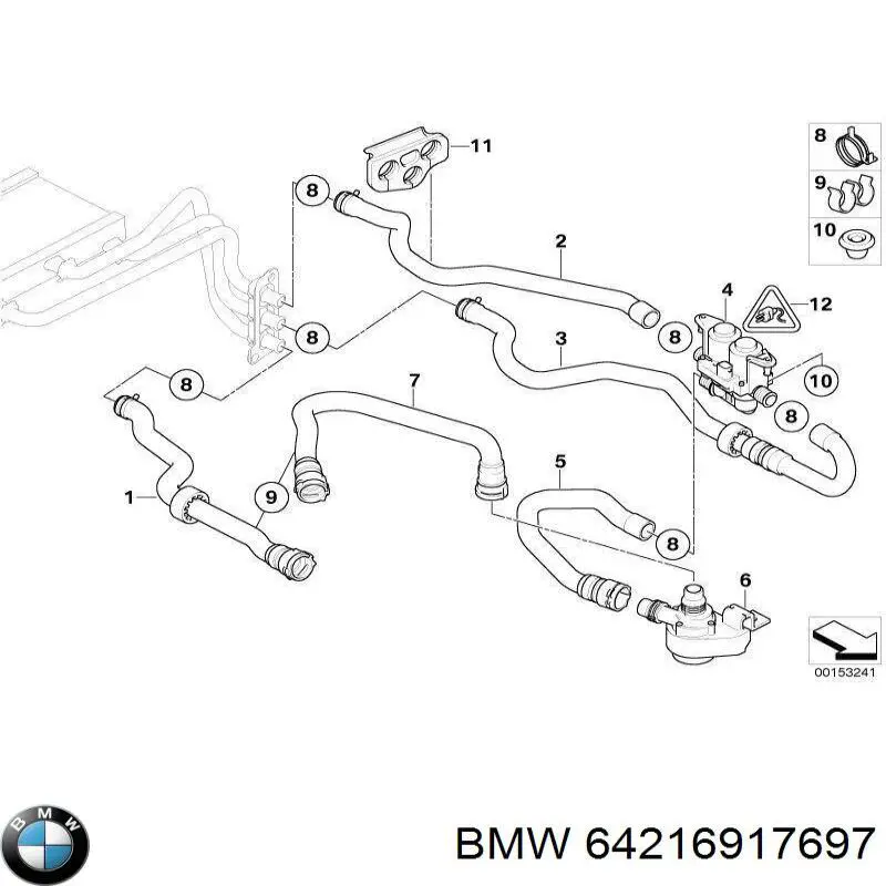  BMW 64216917697 ціна, від 5.07 USD