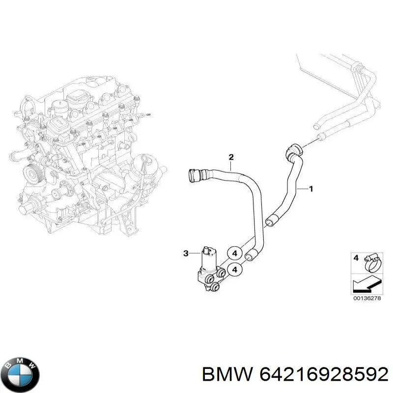  BMW 64216928592 ціна, від 31.67 USD