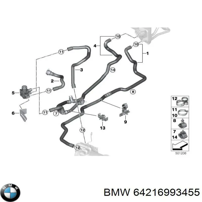 64216993455 BMW 