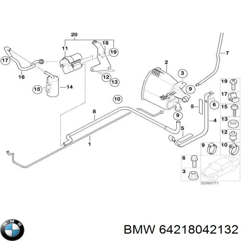 Купити 64218042132 BMW 