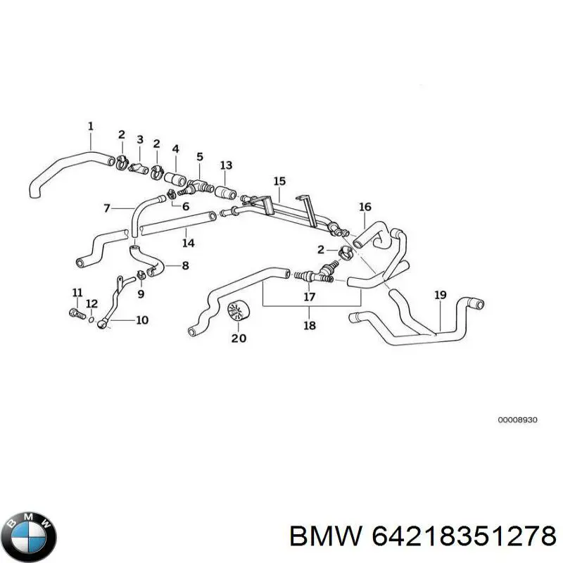  BMW 64218351278 ціна, від 11.11 USD