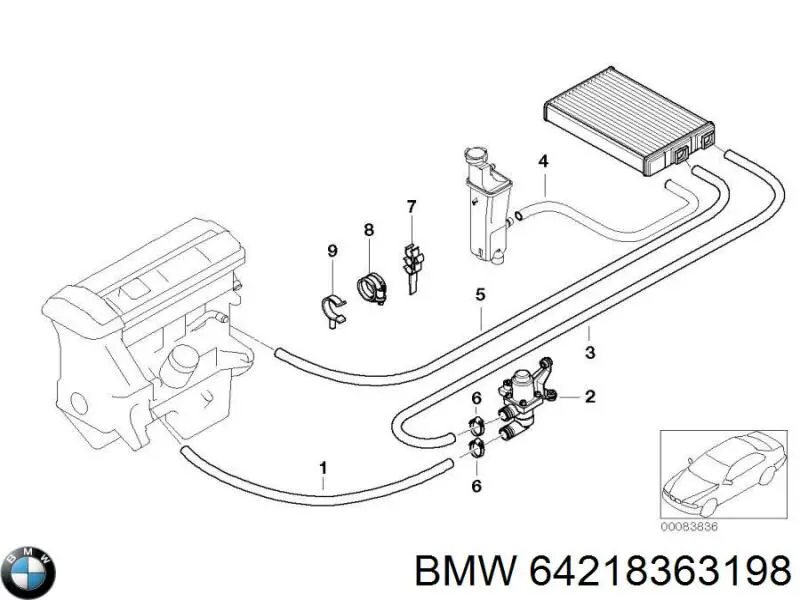  BMW 64218363198 ціна, від 3.80 USD