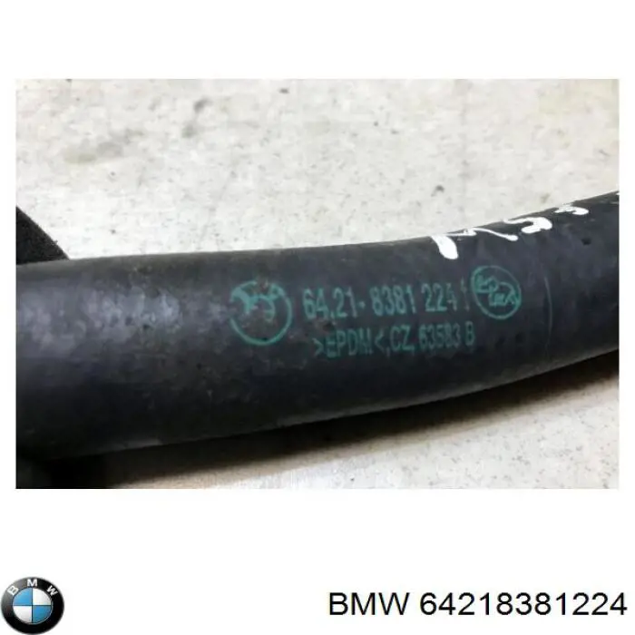 Шланг/патрубок системи охолодження BMW 64218381224 ціна, від 33.50 USD
