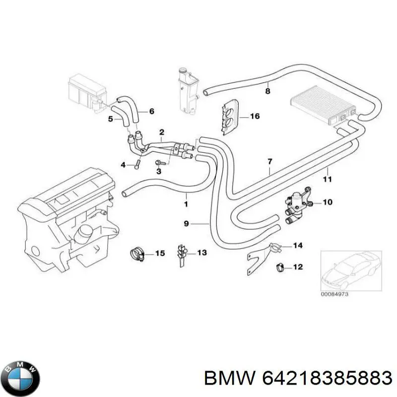  BMW 64218385883 ціна, від 60.08 USD