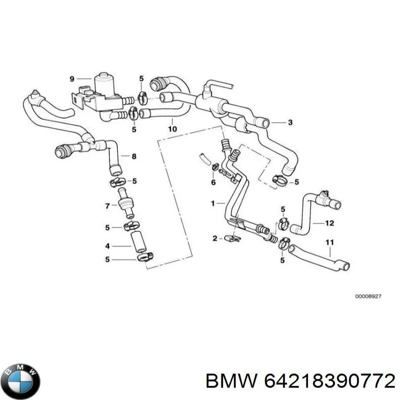 BMW 64218390772 ціна, від 44.70 USD