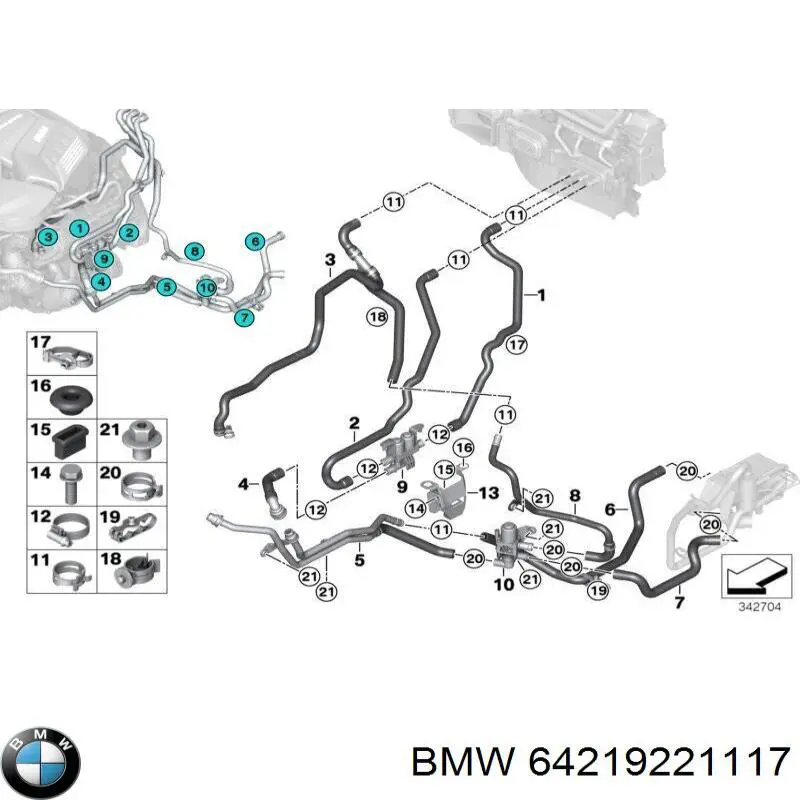  BMW 9221117 ціна, від 15.52 USD