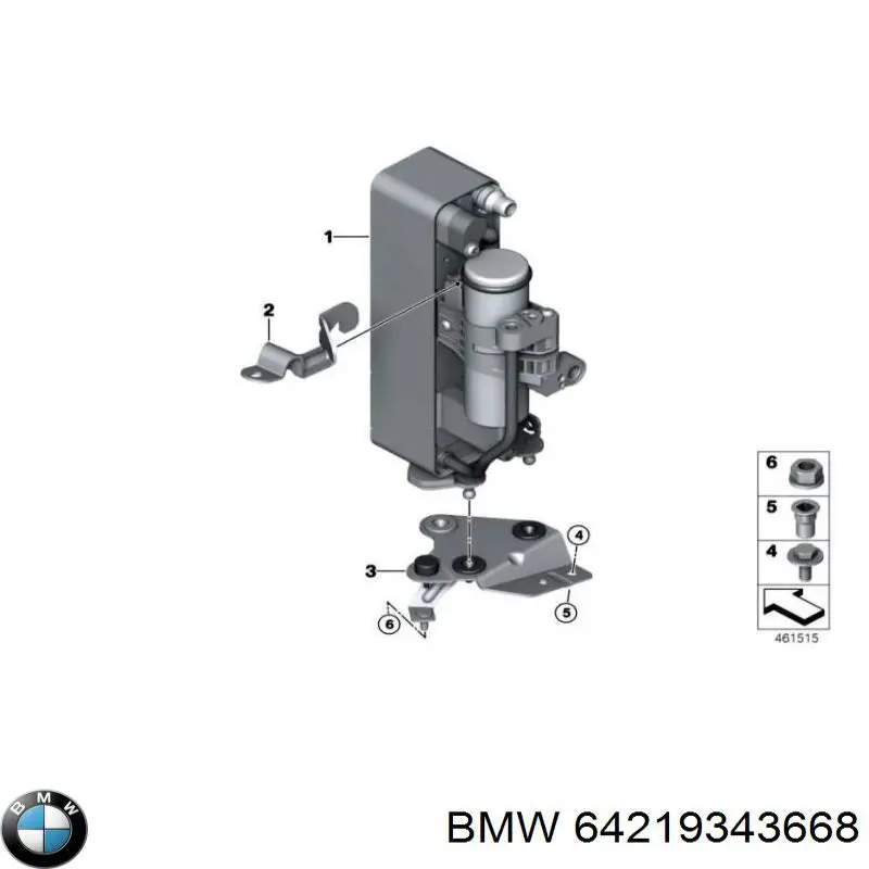  BMW 64219343668 ціна, від 10.77 USD