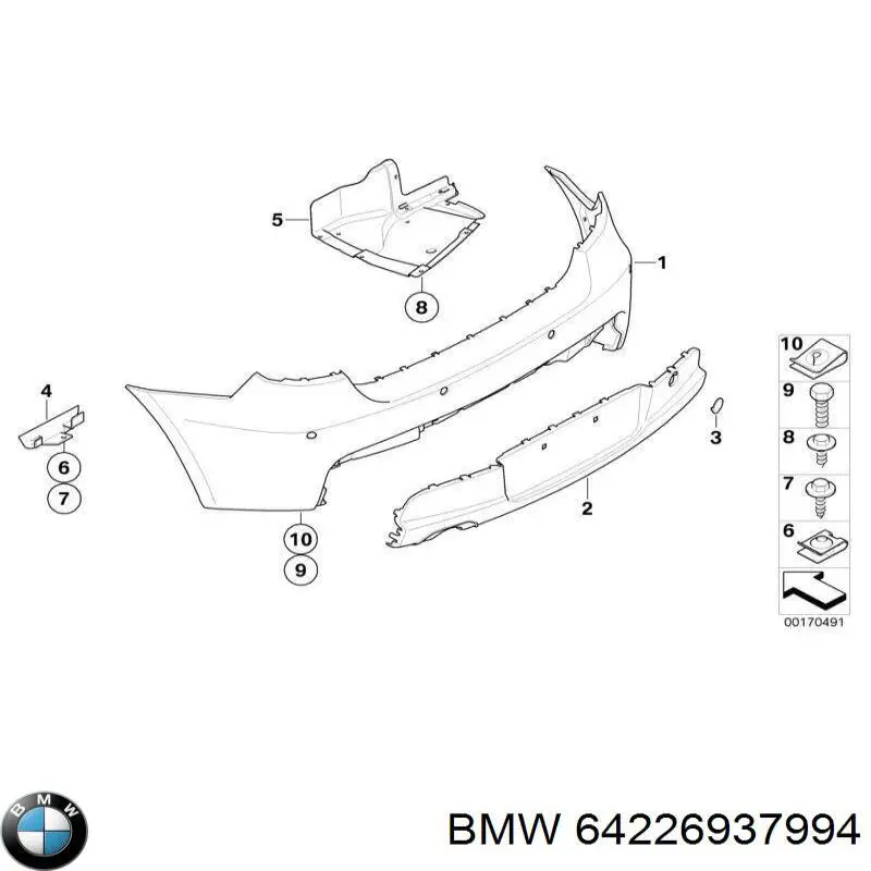  BMW 64226937994 ціна, від 12.67 USD