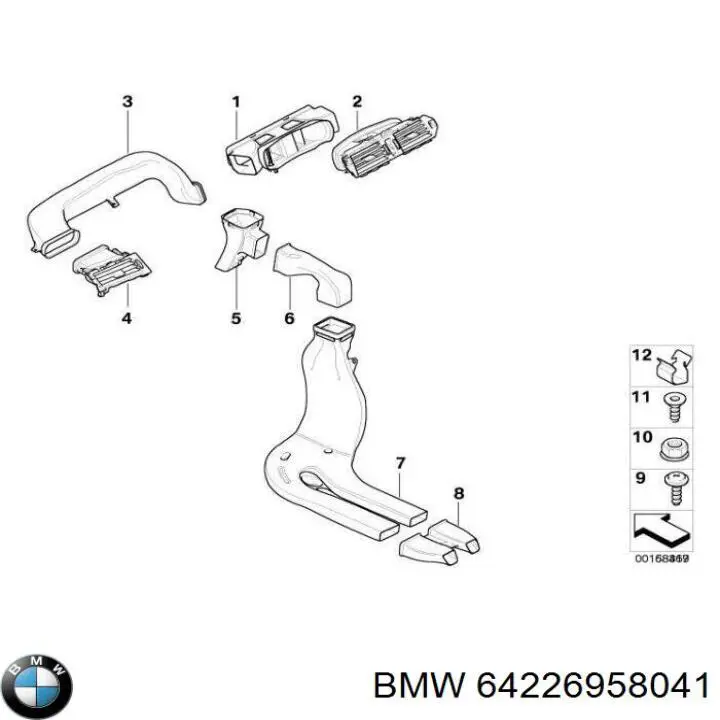  BMW 64226958041 ціна, від 166.32 USD