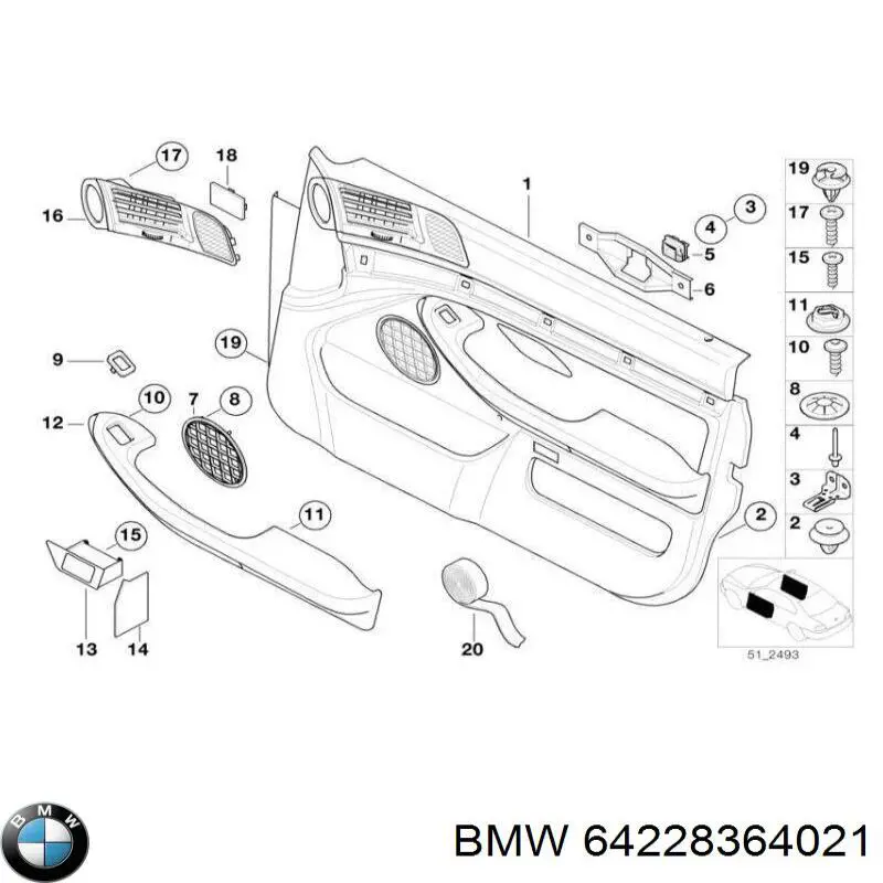 Вентиляція передка BMW 64228364021 ціна, від 76.01 USD