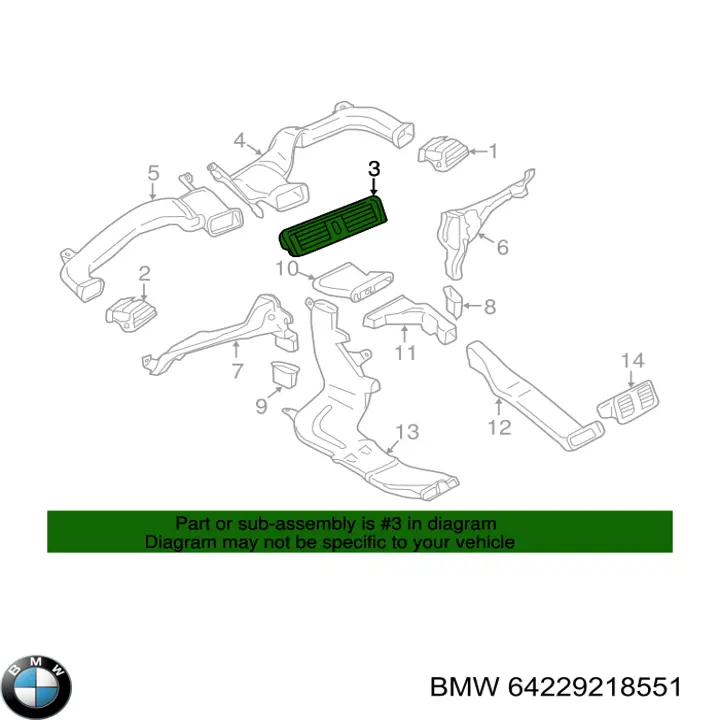  BMW 64229218551 ціна, від 38.09 USD