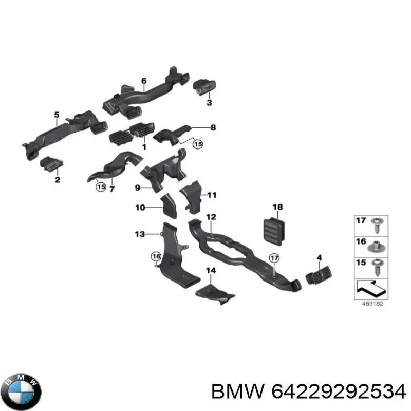  BMW 64229292534 ціна, від 8.87 USD