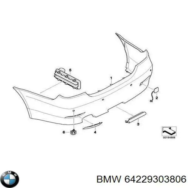 Решітка вентиляційна задня BMW 64220302763 ціна, від 18.96 USD