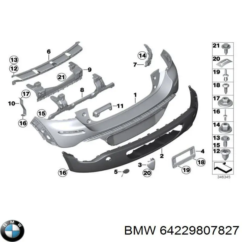  BMW 64229807827 ціна, від 10.00 USD