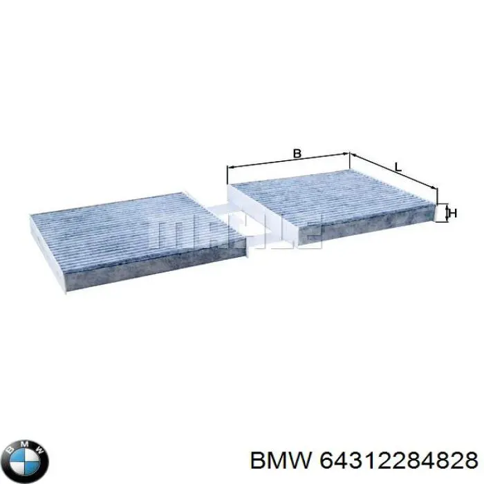 Фільтр повітряний обігрівача BMW 64312284828 ціна, від 58.49 USD