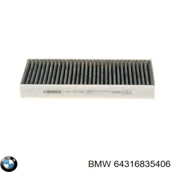 Купити 64316835406 BMW Фільтр салону вугільний