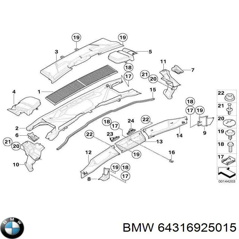 64316925015 BMW 