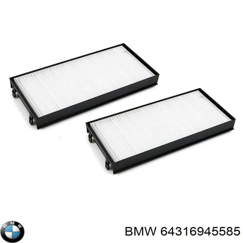 Фільтр повітряний обігрівача BMW 64316945585 ціна, від 18.90 USD