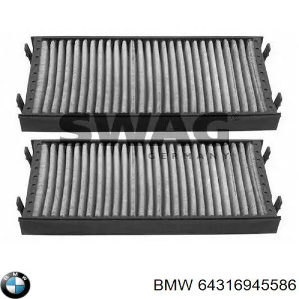 Повітряний фільтр салону BMW 64316945586