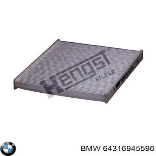 Купити 64316945596 BMW Фільтр салону вугільний
