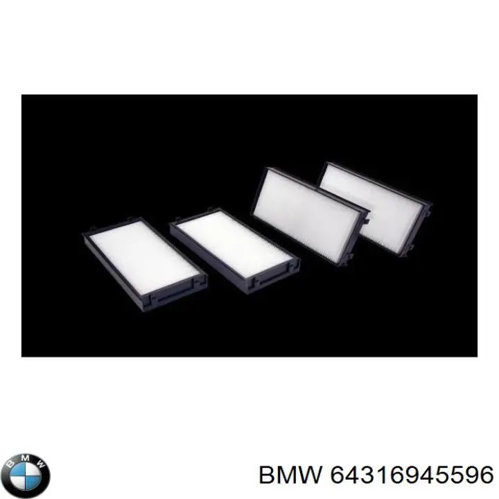 Фільтр повітряний обігрівача BMW 64316945596 ціна, від 8.06 USD
