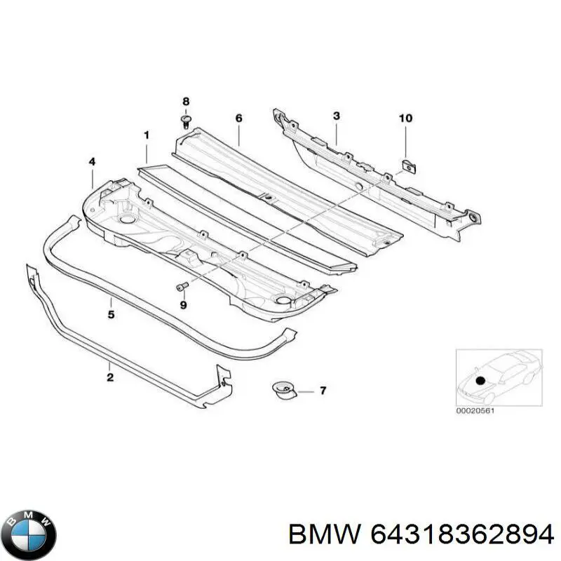 64318362894 BMW 