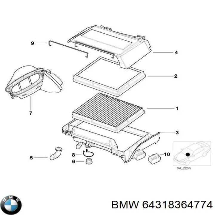 64318364774 BMW 