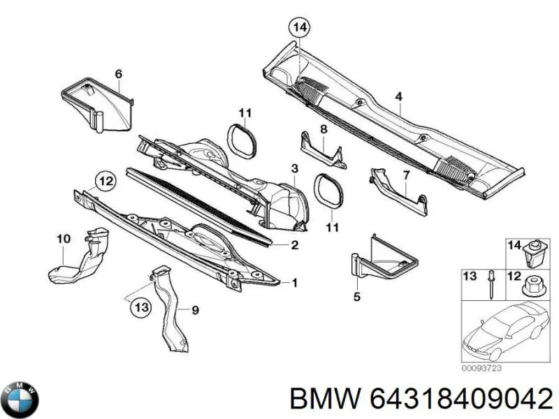 Купити 64318409042 BMW 