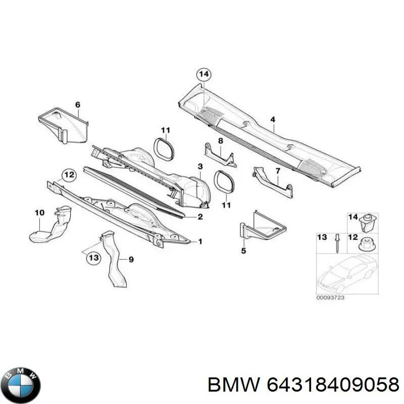 Купити 64318409058 BMW 