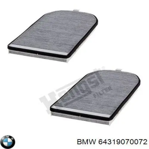 Фільтр повітряний обігрівача BMW 64319070072 ціна, від 33.86 USD