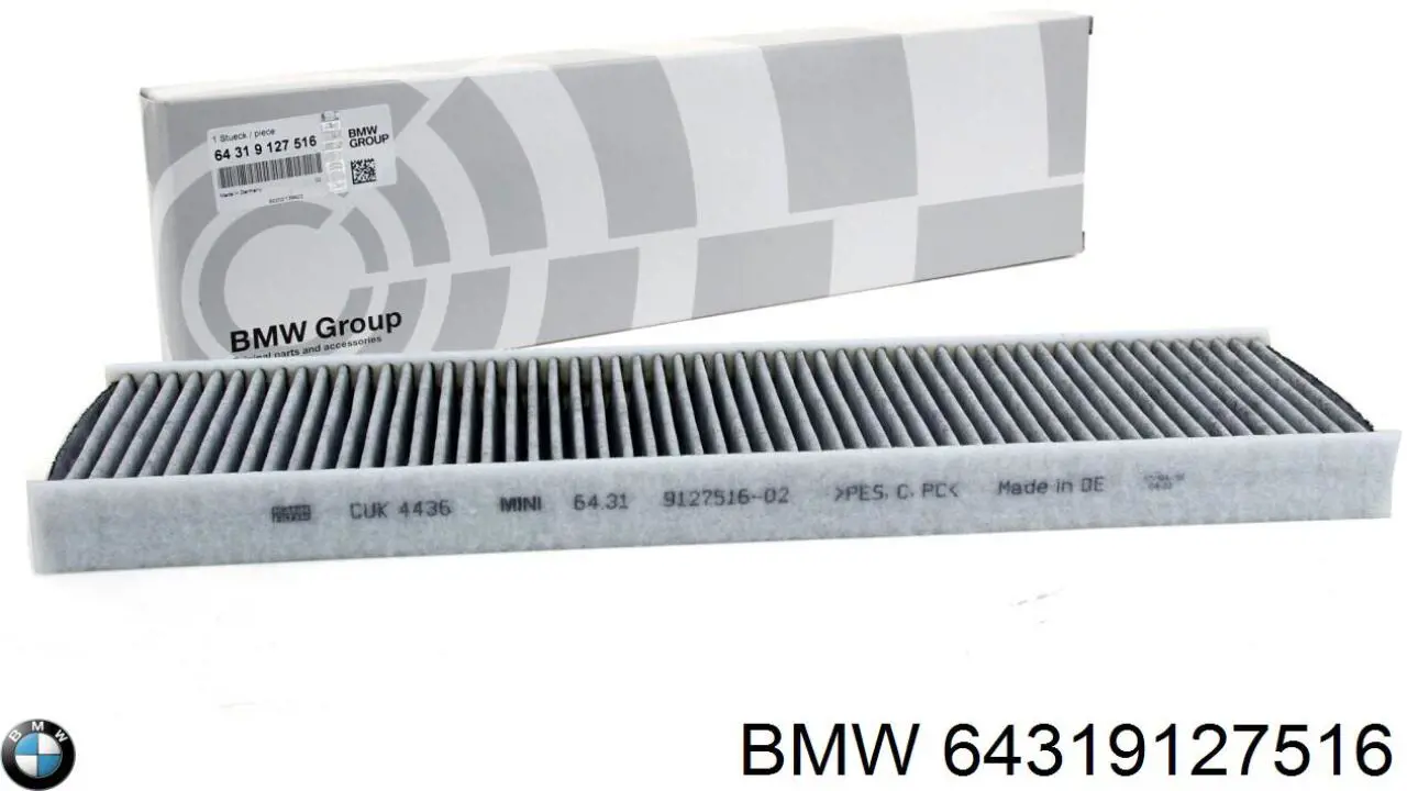 Фільтр повітряний обігрівача BMW 64319127516 ціна, від 21.06 USD