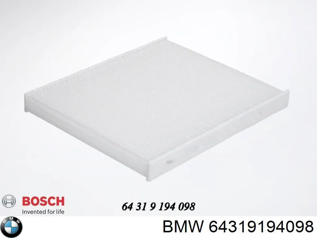 64319194098 BMW Внутрішньосалонний фільтр