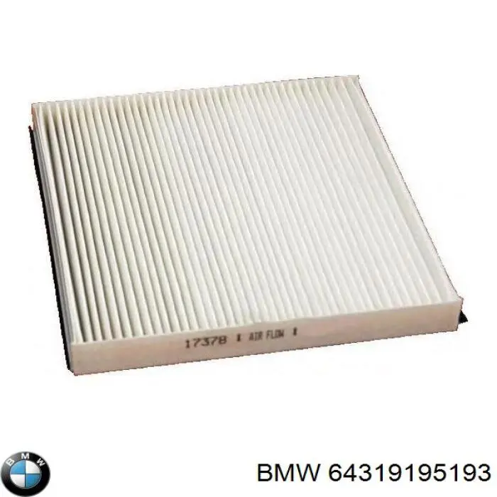 Фільтр салону 64319195193 BMW