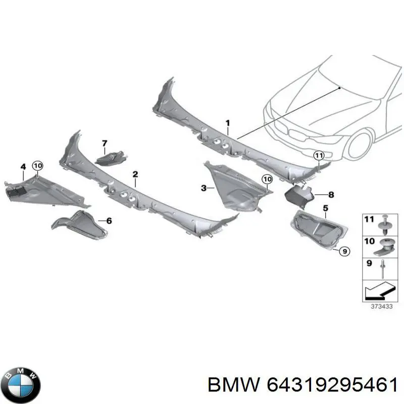 Купити 64319295461 BMW 