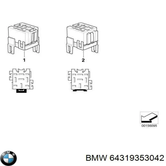 Купити 64319353042 BMW Водостік лобового скла, жабо