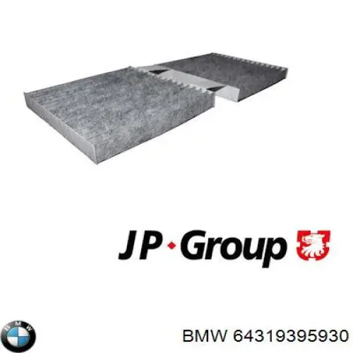 Фільтр повітряний обігрівача BMW 64319395930 ціна, від 23.73 USD