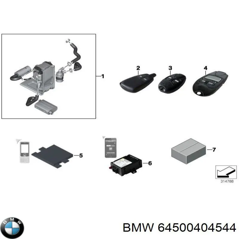  BMW 64500417596 ціна, від 1953.81 USD