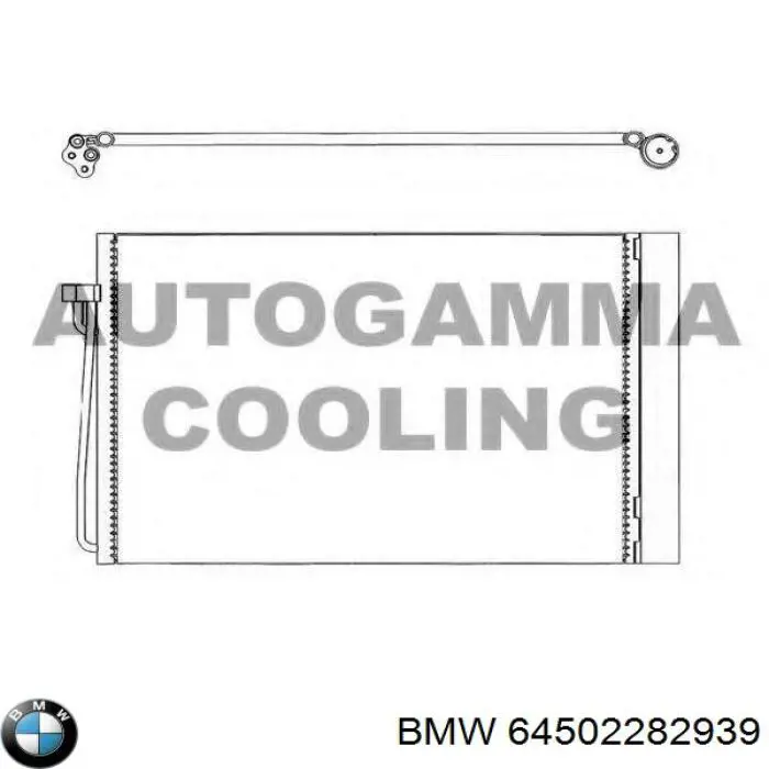 Купити 64502282939 BMW Радіатор системи охолодження кондиціонера
