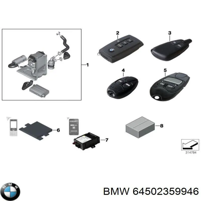  BMW 64502359946 ціна, від 2285.24 USD