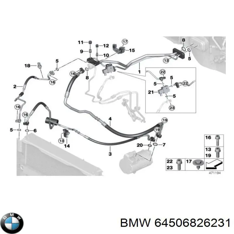 64506826231 BMW Клапан рециркуляції відпрацьованих газів EGR