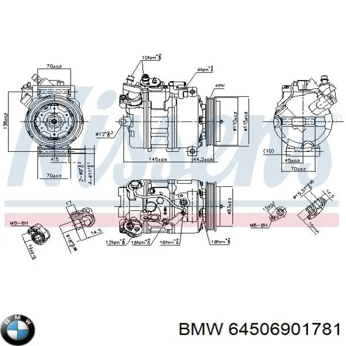 64506901781 BMW Компресор холодоагенту