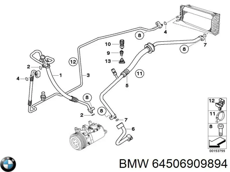 Купити 64506909894 BMW 