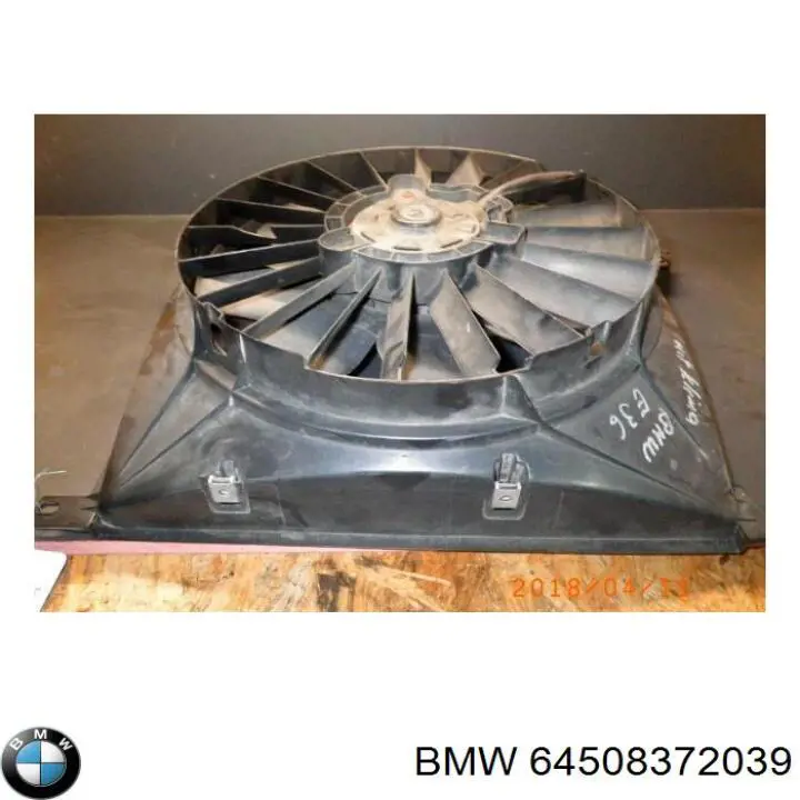 Купити 64508372039 BMW Дифузор радіатора кондиціонера, в зборі з крильчаткою і двигуном