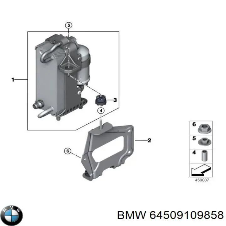 Купити AC960000P Mahle Original Радіатор системи охолодження кондиціонера