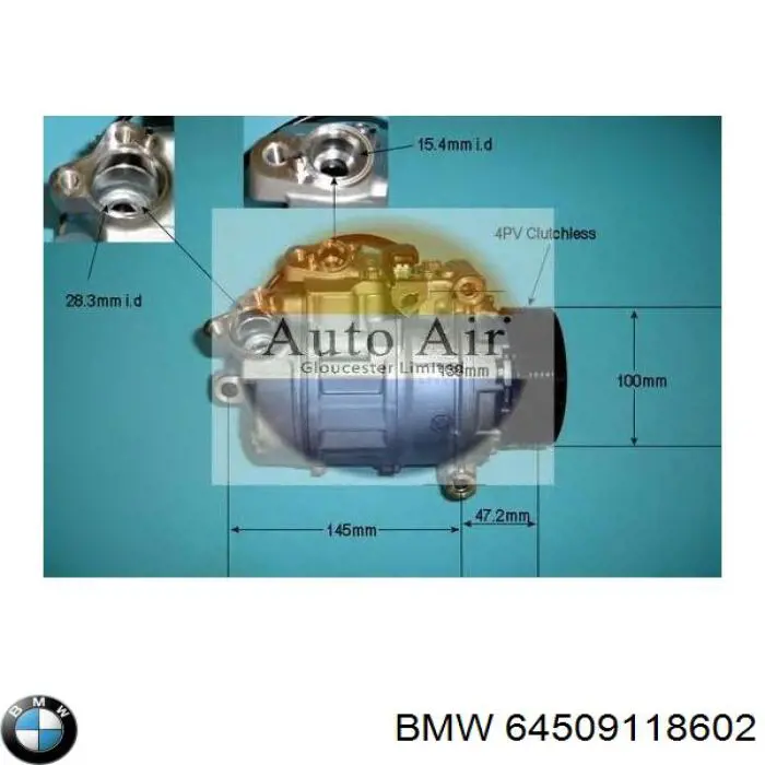 64509118602 BMW компресор кондиціонера
