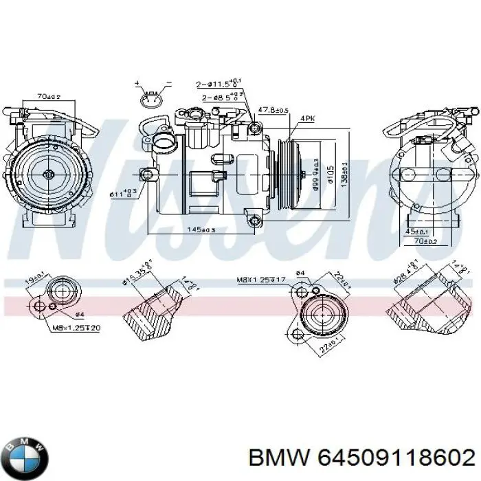 Купити 64509118602 BMW Компресор кліматичної установки