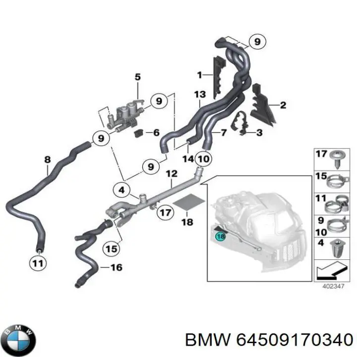 64509170340 BMW 