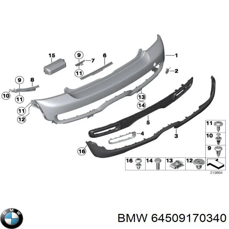  BMW 64509170340 ціна, від 38.01 USD